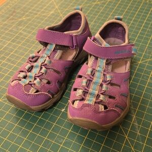 Merrell Kids' Purple and Teal Sandals